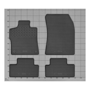 Gummimatten für PEUGEOT 308 ShrĂ¤gheck Hybrid ab 2022- - schwarz, 1,5 cm Rand