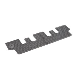 Gummimatten für PEUGEOT 5008 ab 2010 bis 2017 - 3Reihe - schwarz, 1,5 cm Rand