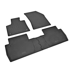Gummimatten für PEUGEOT 5008 ab 2017 bis 2023 - schwarz, 1,5 cm Rand