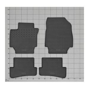 Gummimatten für RENAULT Captur ab 2013 bis 2019 - schwarz, 1,5 cm Rand