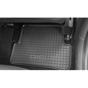 Gummimatten für RENAULT Clio III ab 2006 bis 2012 - schwarz, 1,5 cm Rand