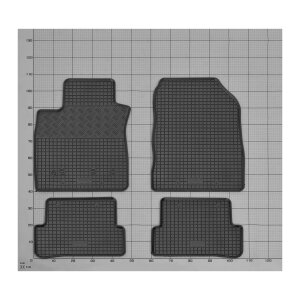Gummimatten für RENAULT Clio IV Grandtour ab 2012 - schwarz, 1,5 cm Rand