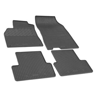 Gummimatten für RENAULT Fluence ab 2009 bis 2018 - schwarz, 1,5 cm Rand