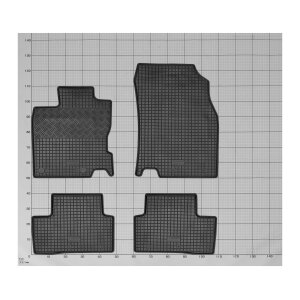 Gummimatten für RENAULT Kadjar ab 2015 - schwarz, 1,5 cm Rand