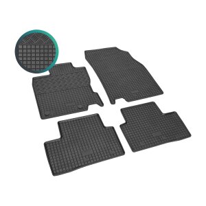 Gummimatten für RENAULT Kadjar ab 2015 - schwarz, 1,5 cm Rand