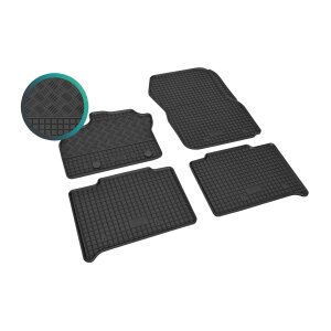 Gummimatten für RENAULT Zoe ab 2013 - schwarz, 1,5 cm Rand