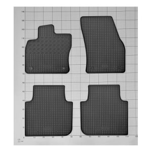Gummimatten für SEAT Tarraco ab 2019 - schwarz, 1,5 cm Rand
