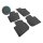 Gummimatten für SEAT Toledo ab 2012 bis 2018 - schwarz, 1,5 cm Rand