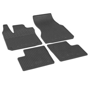 Gummimatten für SMART ForFour EQ ab 2017 - schwarz, 1,5 cm Rand