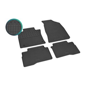 Gummimatten für SSANGYONG Grand Tivoli ab 2021 - schwarz, 1,5 cm Rand