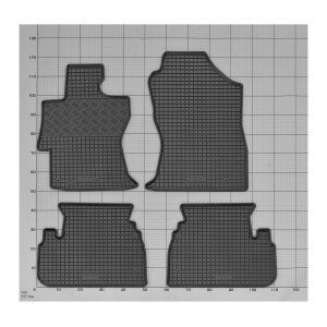 Gummimatten für SUBARU Impreza e-Boxer ab 2020 - schwarz, 1,5 cm Rand