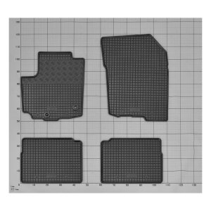 Gummimatten für SUZUKI S-Cross Hybrid ab 2020 - schwarz, 1,5 cm Rand