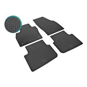 Gummimatten für SKODA Scala ab 2019 - schwarz, 1,5 cm Rand