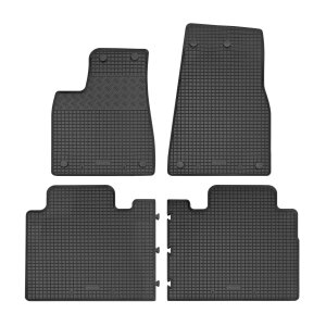 Gummimatten für TESLA X ab 2015 - schwarz, 1,5 cm Rand