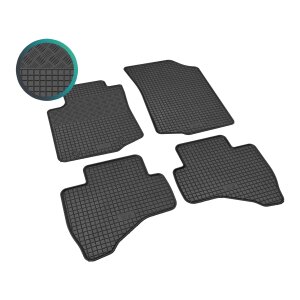 Gummimatten für TOYOTA Aygo II ab 2014 bis 2021 - schwarz, 1,5 cm Rand