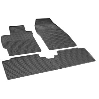 Gummimatten für TOYOTA Corolla X 2007 bis 2013 - schwarz, 1,5 cm Rand
