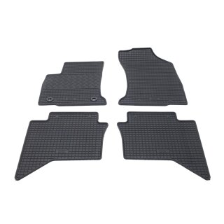 Gummimatten für TOYOTA Hilux Double Cab ab 2016 - schwarz, 1,5 cm Rand