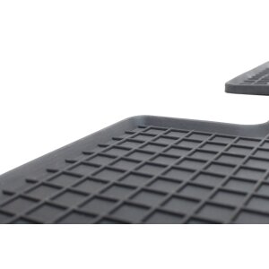 Gummimatten für TOYOTA Hilux Double Cab ab 2016 - schwarz, 1,5 cm Rand