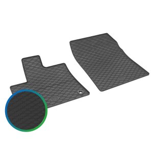 Gummimatten für TOYOTA Proace City ab 2020 - 2Sitze - schwarz, 1,5 cm Rand