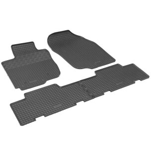 Gummimatten für TOYOTA RAV4 III 2007 bis 2012 - schwarz, 1,5 cm Rand