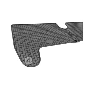 Gummimatten für TOYOTA Yaris II ab 2006 bis 2011 - schwarz, 1,5 cm Rand