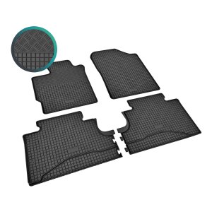 Gummimatten für TOYOTA Yaris III 2012 bis 2012 - schwarz, 1,5 cm Rand