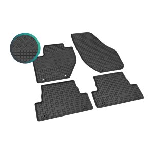 Gummimatten für VOLVO V40 ab 2012 bis 2019 - schwarz, 1,5 cm Rand