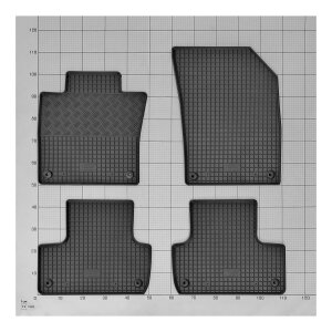 Gummimatten für VOLVO XC60 II ab 2017- - schwarz, 1,5 cm Rand