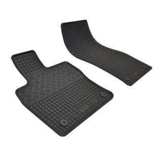 Gummimatten für VW Caddy ab 2021 - 2Sitze - schwarz, 1,5 cm Rand