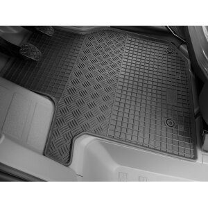 Gummimatten für VW Crafter ab 2017 - 3Sitze - schwarz, 1,5 cm Rand