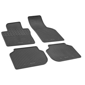 Gummimatten für VW Jetta ab 2011 - schwarz, 1,5 cm Rand