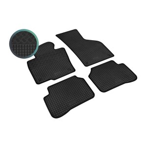 Gummimatten für VW Passat B6 ab 2005 bis 2010 - schwarz, 1,5 cm Rand