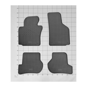 Gummimatten für VW Scirocco ab 2008 bis 2017 - schwarz, 1,5 cm Rand