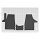 Gummimatten für VW T 6 Transporter/Caravelle/Multivan ab 2015 - 2/3 Sitzer - schwarz, 1,5 cm Rand