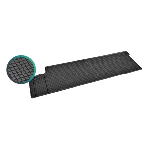 Gummimatten für VW T5 Transporter/Caravelle ab 2003 bis 2015 - 2Reihe - schwarz, 1,5 cm Rand