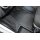 Gummimatten für VW T6. 1 Transporter/Caravelle/Multivan ab 2019- - 2Sitze + TUNEL - schwarz, 1,5 cm Rand