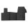 Gummimatten für VW T7 Multivan ab 2022 - 2Sitze - schwarz, 1,5 cm Rand