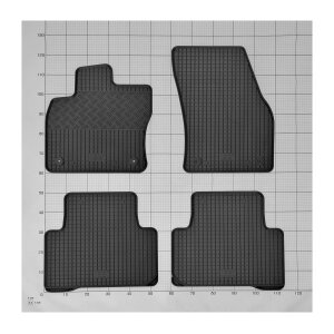 Gummimatten für VW Tiguan ab 2020 - schwarz, 1,5 cm Rand