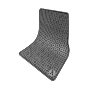 Gummimatten für VW Touran ab 2015 - schwarz, 1,5 cm Rand