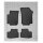 Gummimatten für VW Up ab 2012 - schwarz, 1,5 cm Rand