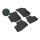 Gummimatten für VW Up ab 2012 - schwarz, 1,5 cm Rand