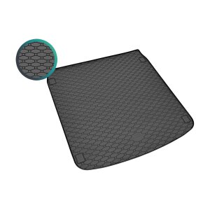 Kofferraumwanne für AUDI A4 Avant ab 2015 / ab 2020 - schwarz, rutschfest, wasserdicht, 1,5 cm rand,