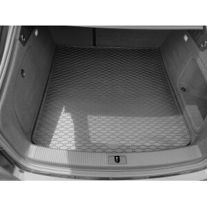 Kofferraumwanne für AUDI A4 Stufenheck ab 2016 - schwarz, rutschfest, wasserdicht, 1,5 cm rand,