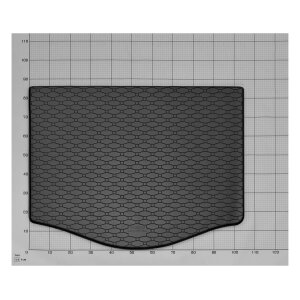 Kofferraumwanne für FORD C-Max ab 2004 bis 2011 - schwarz, rutschfest, wasserdicht, 1,5 cm rand,