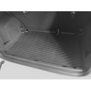 Kofferraumwanne für FORD EcoSport ab 2018 - schwarz, rutschfest, wasserdicht, 1,5 cm rand,
