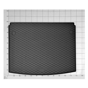 Kofferraumwanne für FORD Tourneo Connect ab 2022 | 5Sitze - schwarz, rutschfest, wasserdicht, 1,5 cm rand,