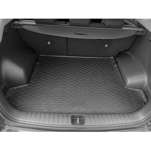 Kofferraumwanne für HYUNDAI Tucson 2015 - 2019 - schwarz, rutschfest, wasserdicht, 1,5 cm rand,