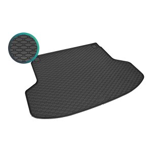 Kofferraumwanne für KIA Ceed SW ab 2018 - schwarz, rutschfest, wasserdicht, 1,5 cm rand,