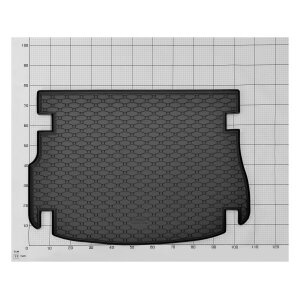 Kofferraumwanne für LAND ROVER Range Rover Evoque ab 2011 - schwarz, rutschfest, wasserdicht, 1,5 cm rand,