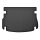 Kofferraumwanne für LAND ROVER Range Rover Evoque ab 2011 - schwarz, rutschfest, wasserdicht, 1,5 cm rand,